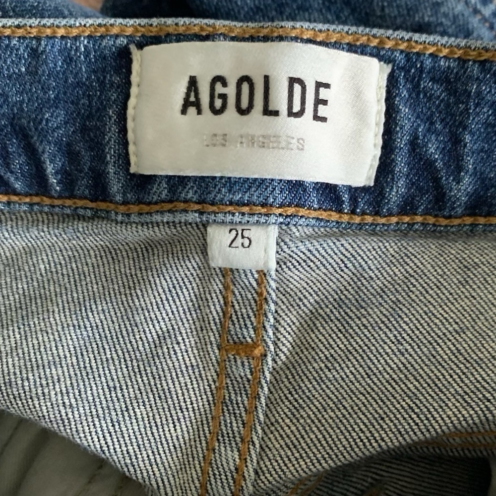 Agolde Merrel Mid Rise Straight Jeans - Picture 6 of 7